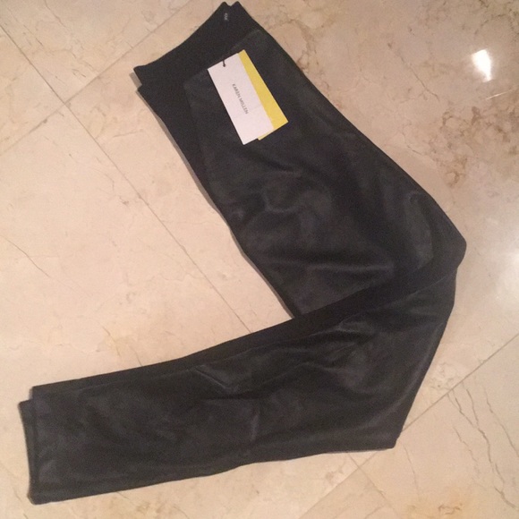 Karen Millen Pants - Karen Millen black faux leather leggings NWT